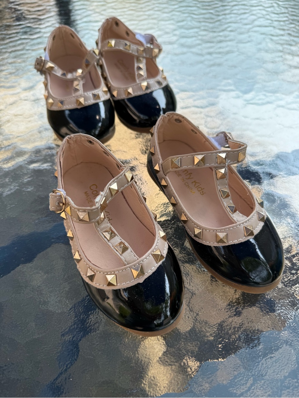 Comfy Kids Black Dress Shoes